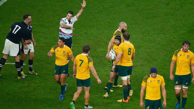 Referee Craig Joubert’s controversial decision at the 2015 World Cup.