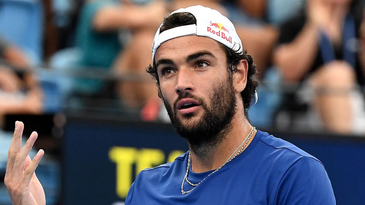 Matteo Berrettini started slowly but worked his way back into the game, only to have his heart broken. Picture: Muhammad Farooq / AFP