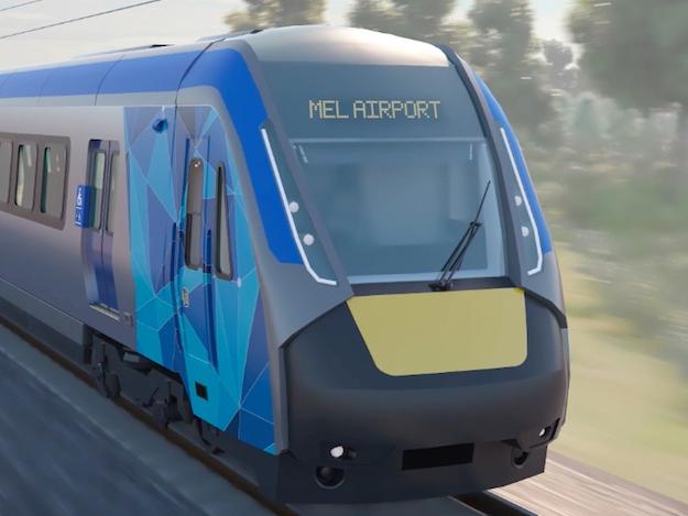 Artists impression of Melbourne Airport rail link