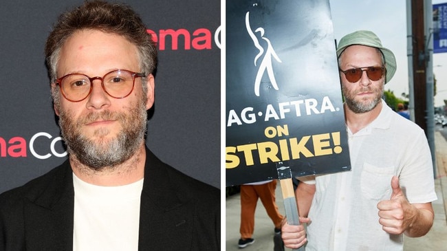 Seth Rogen weighs in on Hollywood strike.