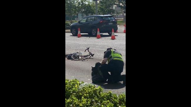 Horror Rollover That Left Cyclist Critically Injured Caught On CCTV ...