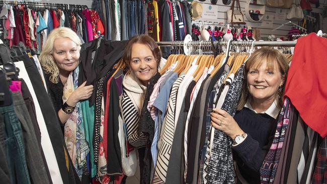 Rachel, Donna Stolzenberg and Annette show off the Kala Space’s range. Picture: Ellen Smith