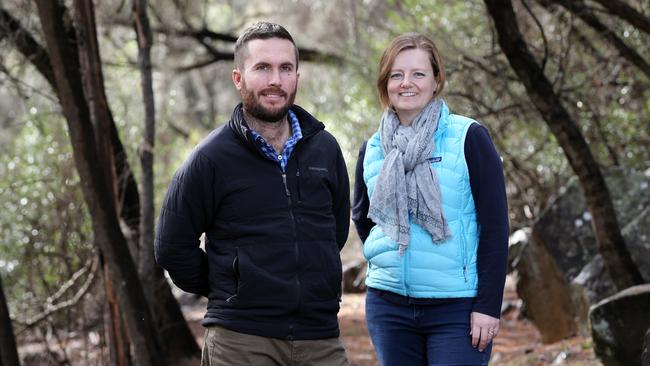 Proponents of a luxury camp on Halls Island in the Walls of Jerusalem Daniel and Simone Hackett. Picture: CHRIS KIDD