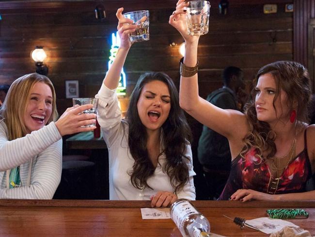 Kristen Bell, Mila Kunis and Kathryn Hahn have a good time in A Bad Moms Christmas, showing this weekend at the Majestic Theatre.