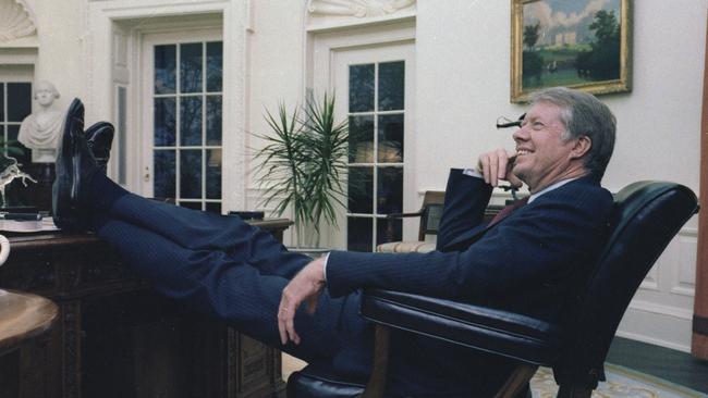 Jimmy Carter sitting in the Oval Office in 1978.Picture: HUM Images/Universal Images Group via Getty Images