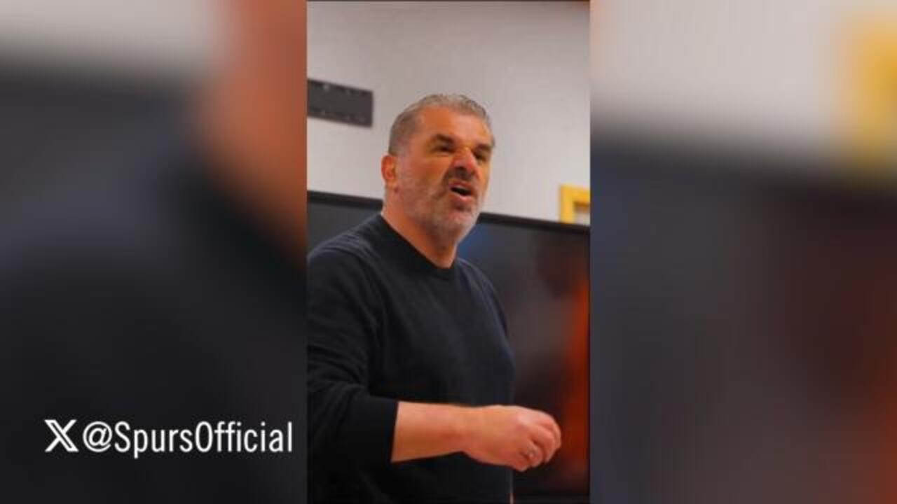 Ange delivers rousing locker room speech