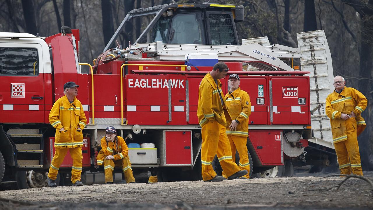 Donations can be made to the firefighters in both NSW and Victoria. Picture: David Caird