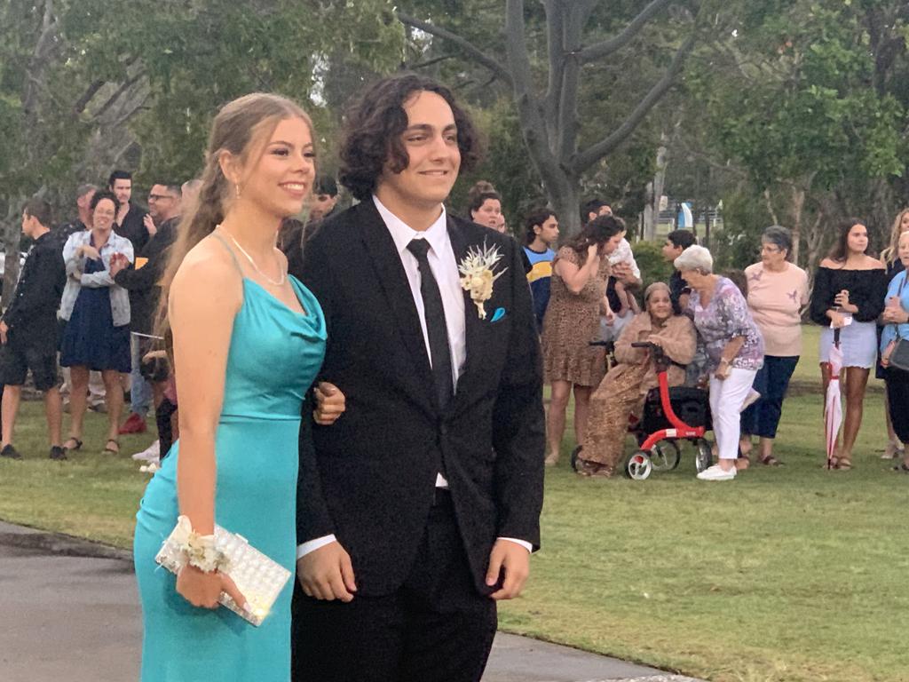 The students arrive at the St James Lutheran College formal.