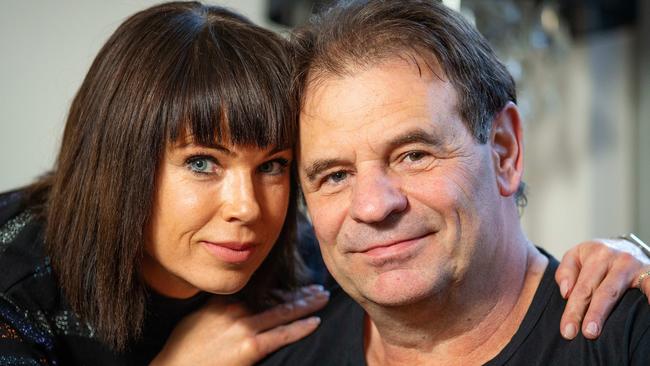 Union boss John Setka and his estranged wife Emma Walters. Picture: Mark Stewart