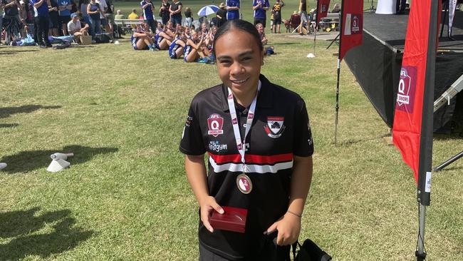 Morningside's Fanolele Tuitahi is the under 15 girls best and fairest.