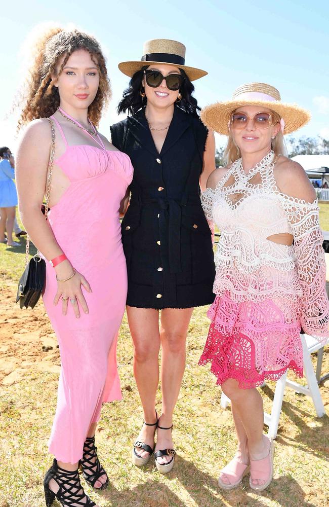 Logan McIntosh, Connie McIntosh and Krystle Kirk at Coastline BMW Polo by the Sea. Picture: Patrick Woods.