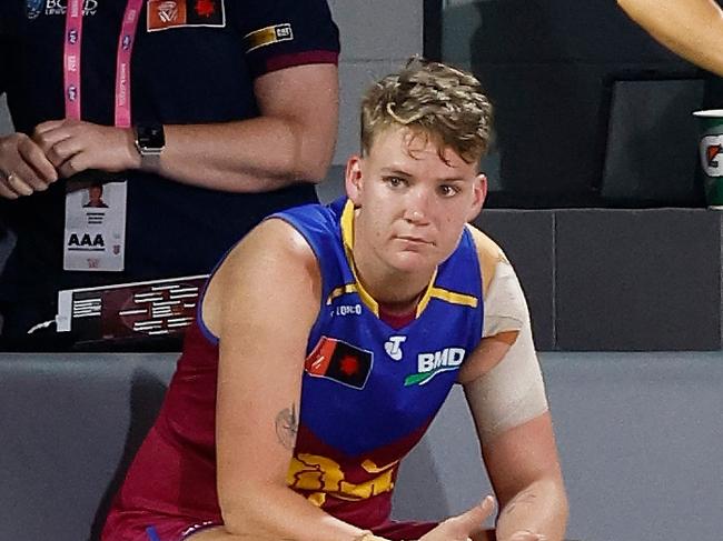 Dakota Davidson has been named in Brisbane’s grand final team. Picture: Michael Willson/AFL Photos via Getty Images