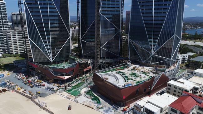 Aerial view of Jewel worksite. Picture Glenn Hampson