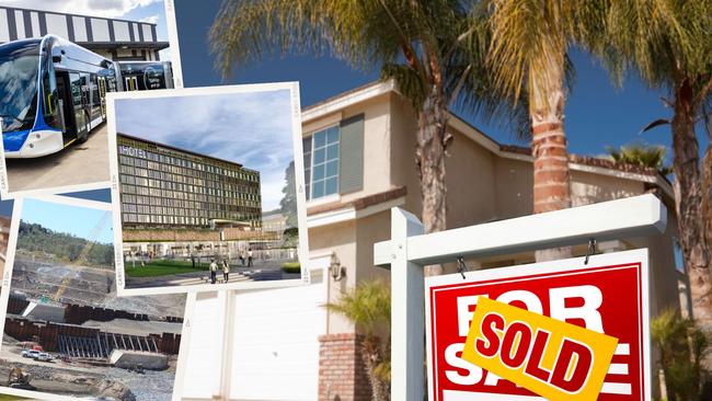 Property experts say a huge wave of infrastructure projects across Queensland will boost prices, but warn investors to be cautious.