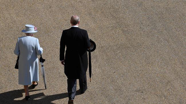 Prince Andrew with his mother, Queen Elizabeth II. Picture: Ben Stansall/AFP