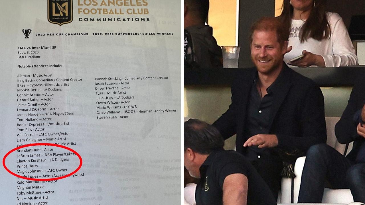 Wild Prince Harry detail in mindblowing Lionel Messi list