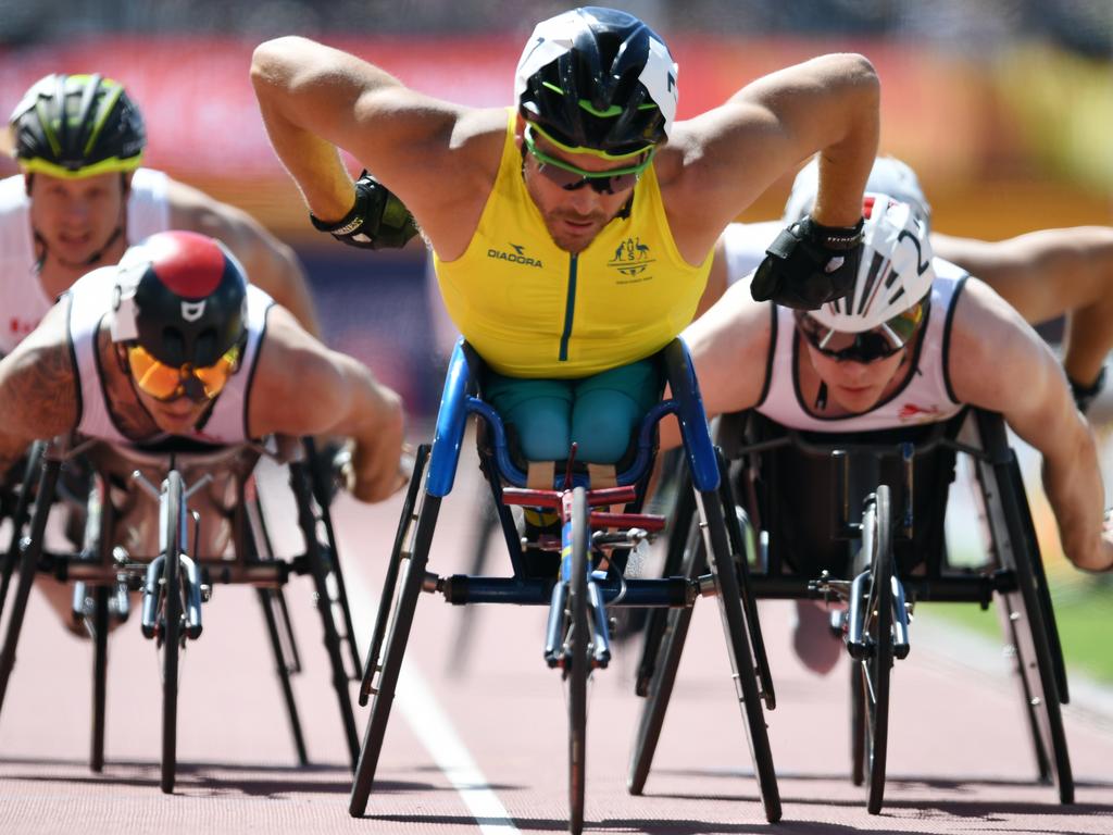 Kurt Fearnley has long been the poster boy  for Australian disability sport. Picture: AAP Image/Dean Lewins