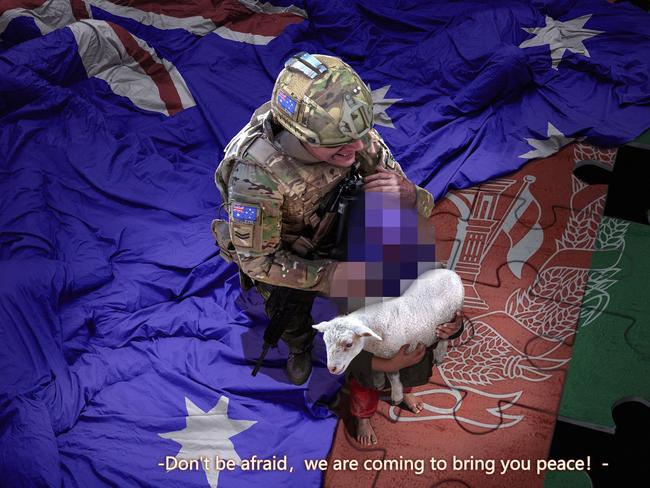 Twitter did not take down the falsified image of an Australian soldier despite calls from Australia.