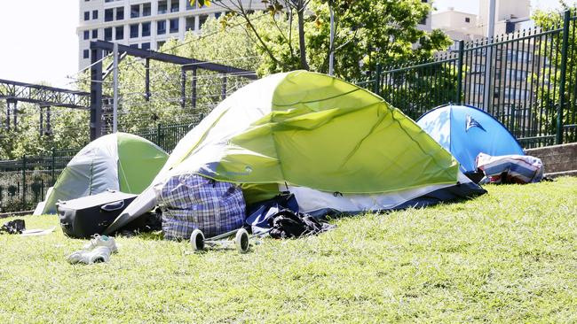Light rail works could topple Belmore Park tent city | Daily Telegraph