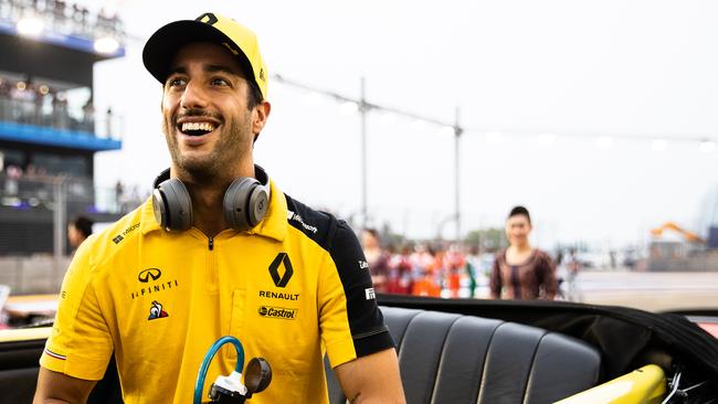 Australian F1 driver Daniel Ricciardo at the Singapore Grand Prix. Picture: Getty Images