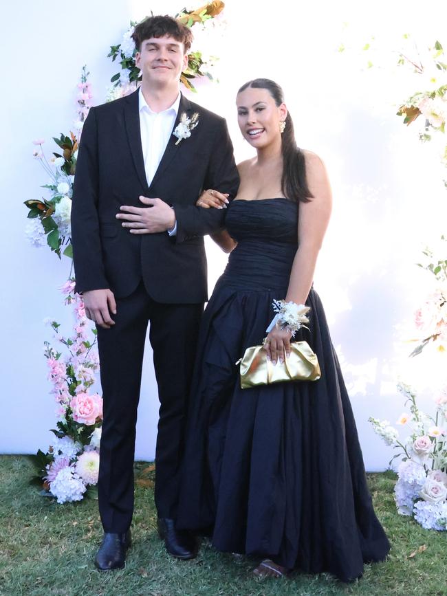 Lily-May with formal partner at the 2024 St Ursula's College formal.