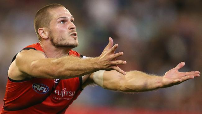 AFL. Round 3. 05/04/2019.  Melbourne vs Essendon at the MCG.  Essendon's David Zaharakis      . Pic: Michael Klein.