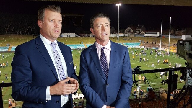 Andrew Voss has called 10 wins for Parramatta this season, but co-commentator Greg Alexander won’t want that to continue on Friday night. Picture: NRL Photos