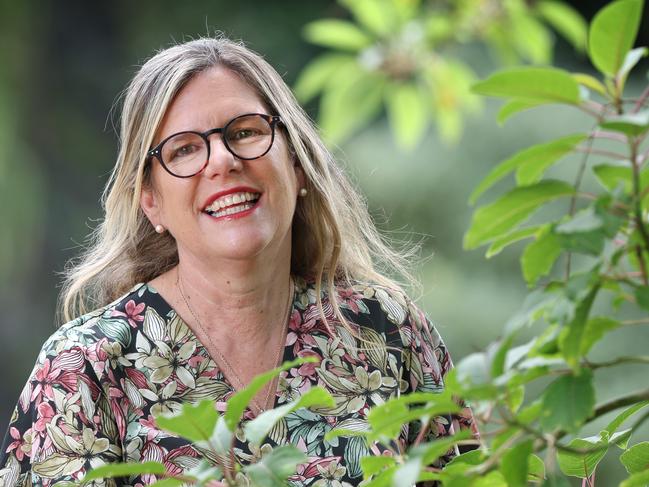 Chairman of the Herald and Weekly Times Penny Fowler in one of her favourite places the Royal Botanical Gardens. Picture: David Caird