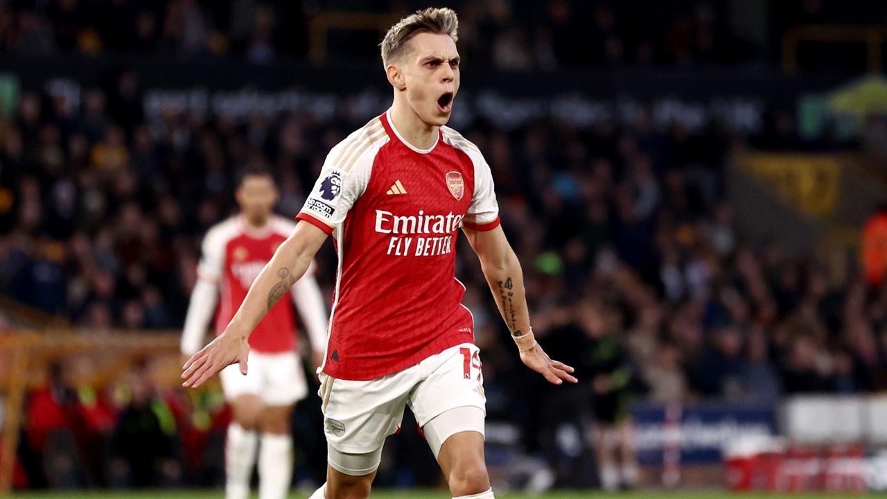 Leandro Trossard’s goal ensured Arsenal got back to winning ways. (Photo by Naomi Baker/Getty Images)