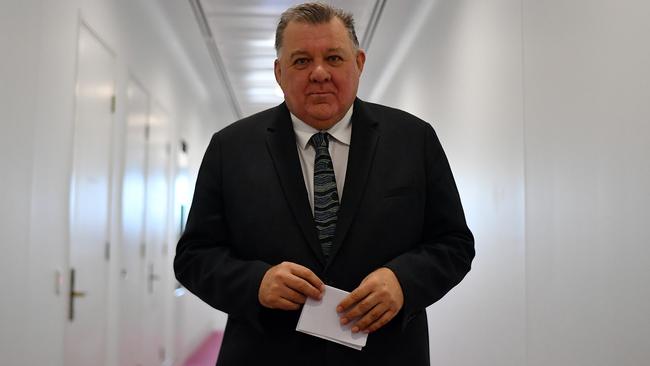 Federal Liberal MP Craig Kelly at Parliament House on Wednesday. Picture: Getty Images