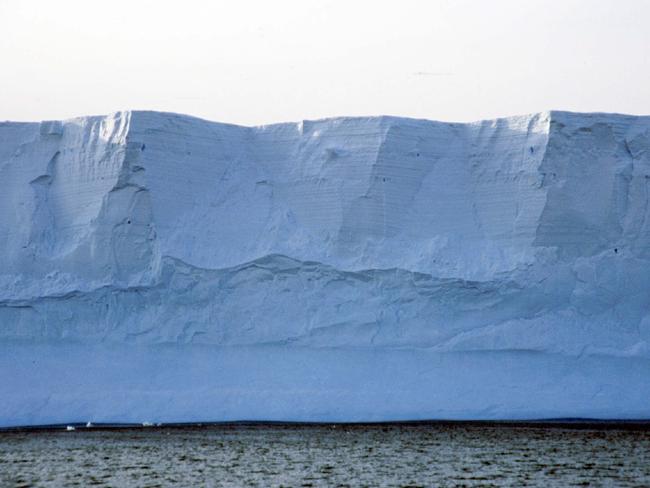 In the balance ... An enormous cliff of ice marks the edge of a glacier in Antarctica. New research suggests such mountains of ice can be inherently fragile. Picture: Peter Lynch