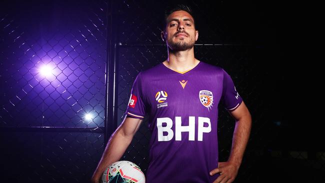 Perth Glory recruit Bruno Fornaroli at the A-League season launch