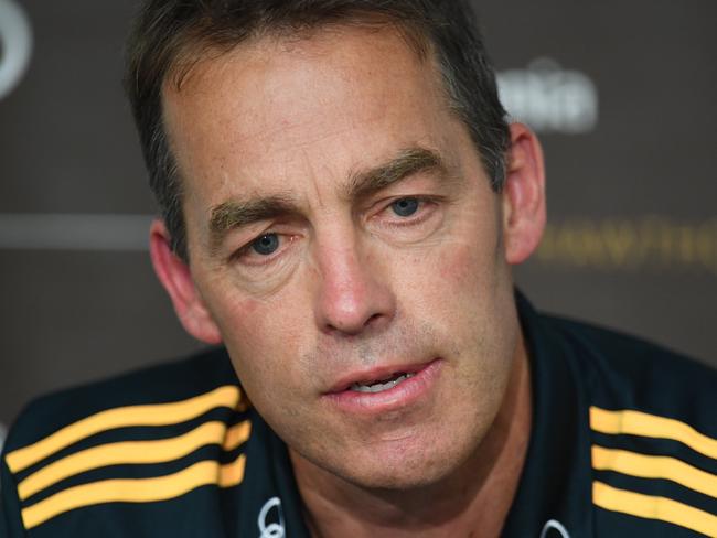 Hawks coach Alastair Clarkson.