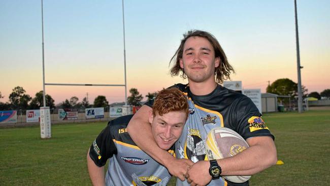 BROTHERLEY LOVE: Austin and Daniel Jennings have made an instant impact at the Gatton Hawks in 2018. Picture: Lachlan McIvor