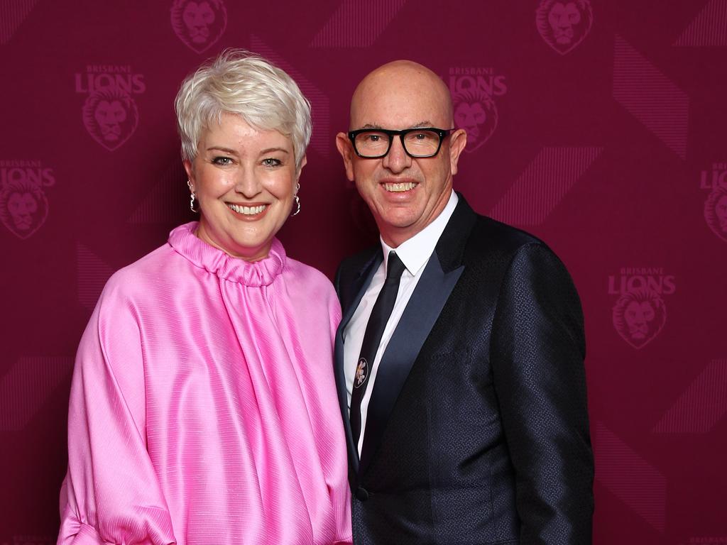 AFLW W awards for the Brisbane Lions players at the Gabba - Cathie Reid and Stuart Giles. Picture David Clark