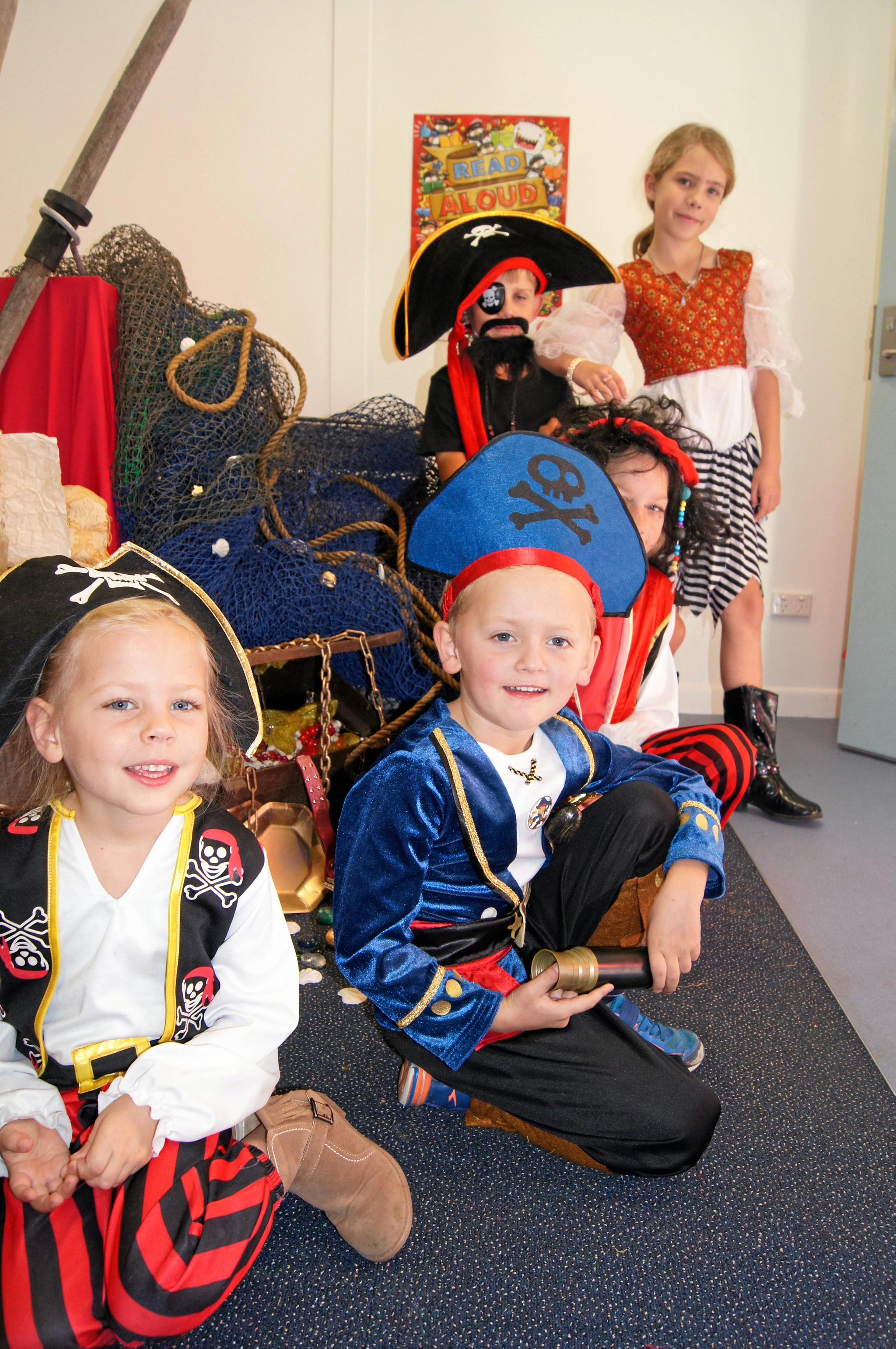 Students, teachers and parents dress up as pirates for a reading day at ...