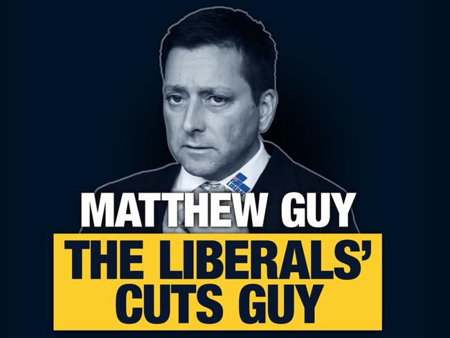 Labor has falsely accused Matthew Guy of cutting $1bn from health