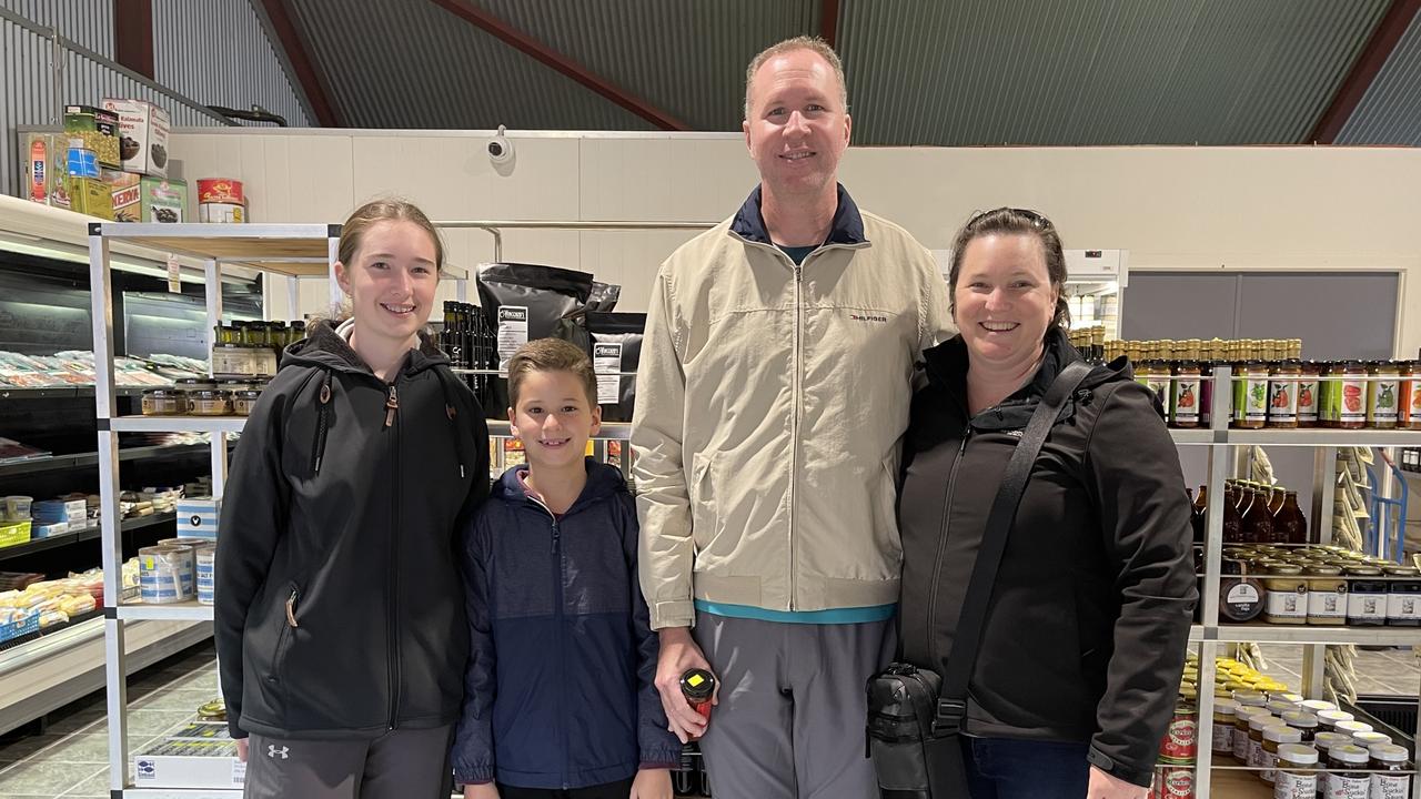 12-year-old Emily Shepherd, 10-year-old Dane Shepherd, Craig Shepherd and Renae Shepherd journeyed from Mackay to check out the new-look Vincenzo’s. Photo: Madison Mifsud-Ure / Stanthorpe Border Post