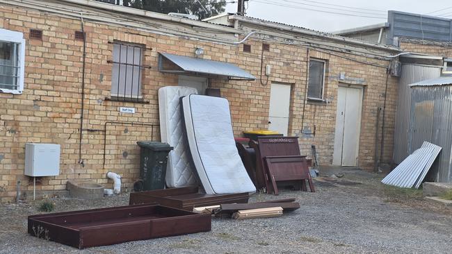 Rubbish dumped at the back of the Second Chances Op Shop at Sturt. Picture: Supplied