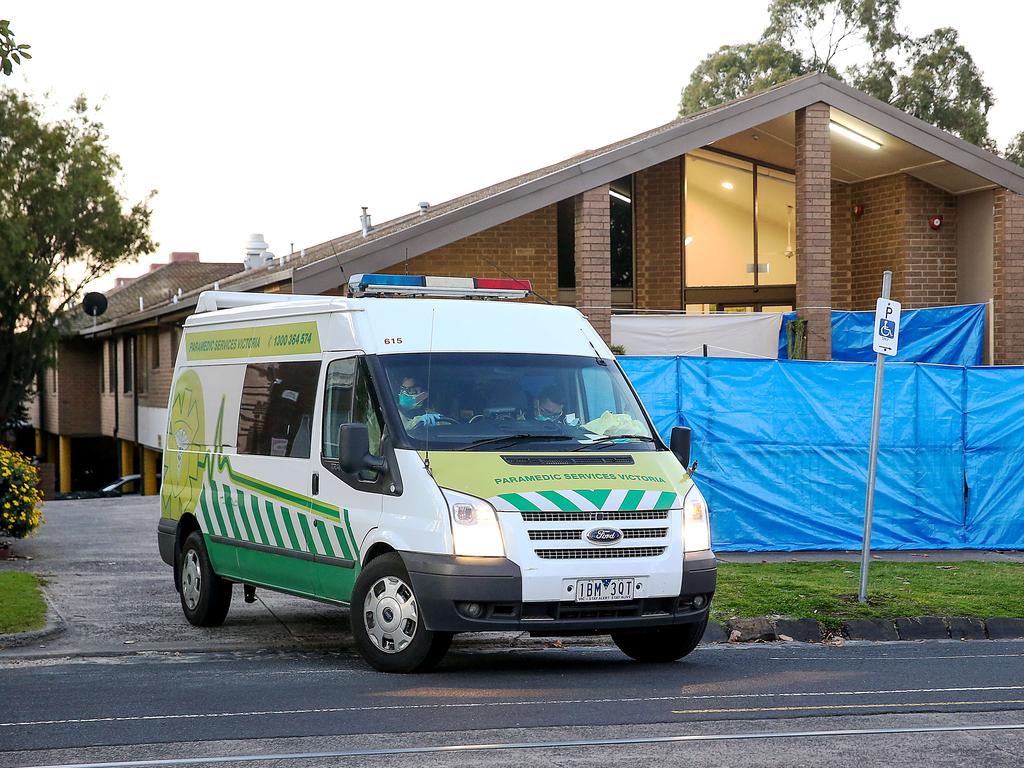 Menarock Life Aged Care in Essendon, is part of an outbreak of coronavirus infections at multiple aged care homes across Melbourne. Picture: Ian Currie