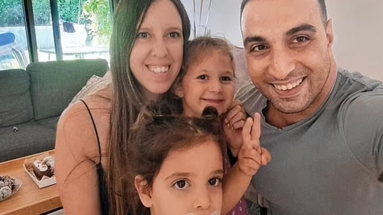 Doron Asher Katz, 34, was visiting her mother in Nir Oz near the Gaza border with their two daughters, aged two and four, when Hamas attacked.