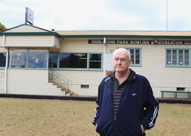 President of the Hurlstone Park Bowling Club David Farrell closed the doors to the historic club on Friday, after last ditch attempts to save the site failed. Picture: Tim Clapin.