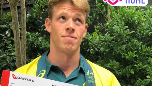 Gold Coast Olympic kayaker Tom Green celebrates his Tokyo Games selection. Picture: SUPPLIED