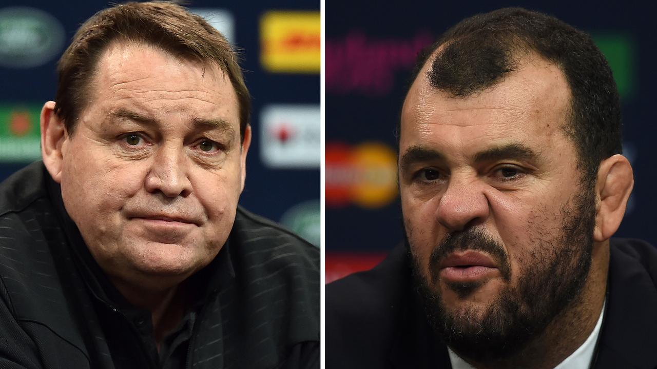 Steve Hansen and Michael Cheika have a tense relationship.