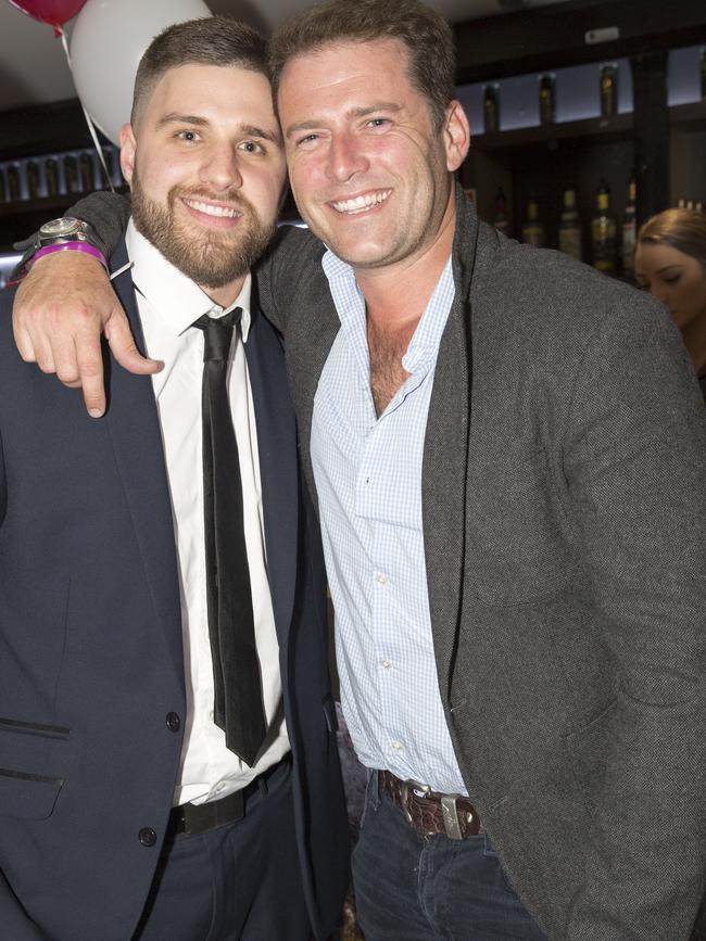 Daniel Hadley and Karl Stefanovic. Picture: Damian Shaw