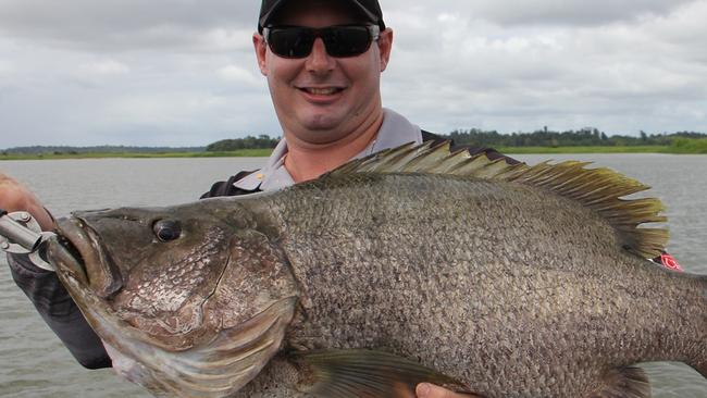 Grant Edwards with his first black bass