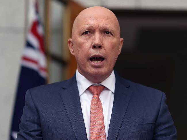 Peter Dutton is widely tipped to take over as leader of the Liberal Party. Picture: NCA NewsWire / Gary Ramage