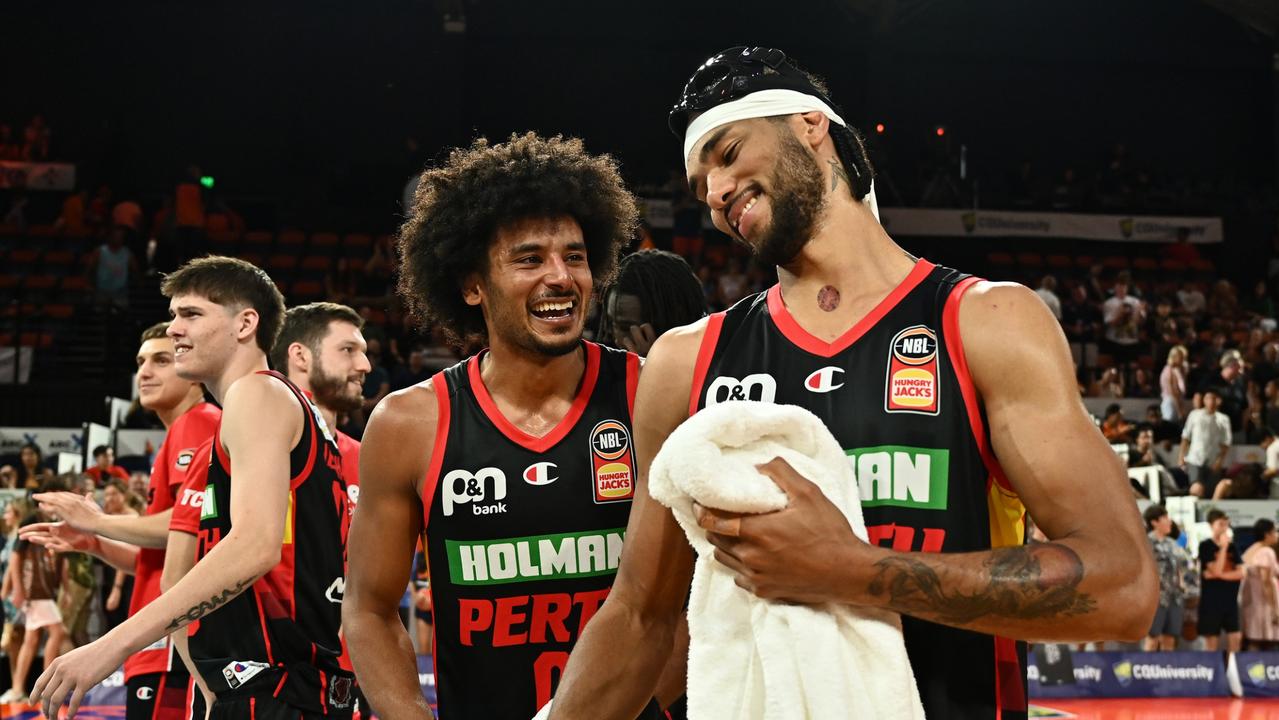 Keanu Pinder (L) made his return to Cairns. (Photo by Emily Barker/Getty Images)