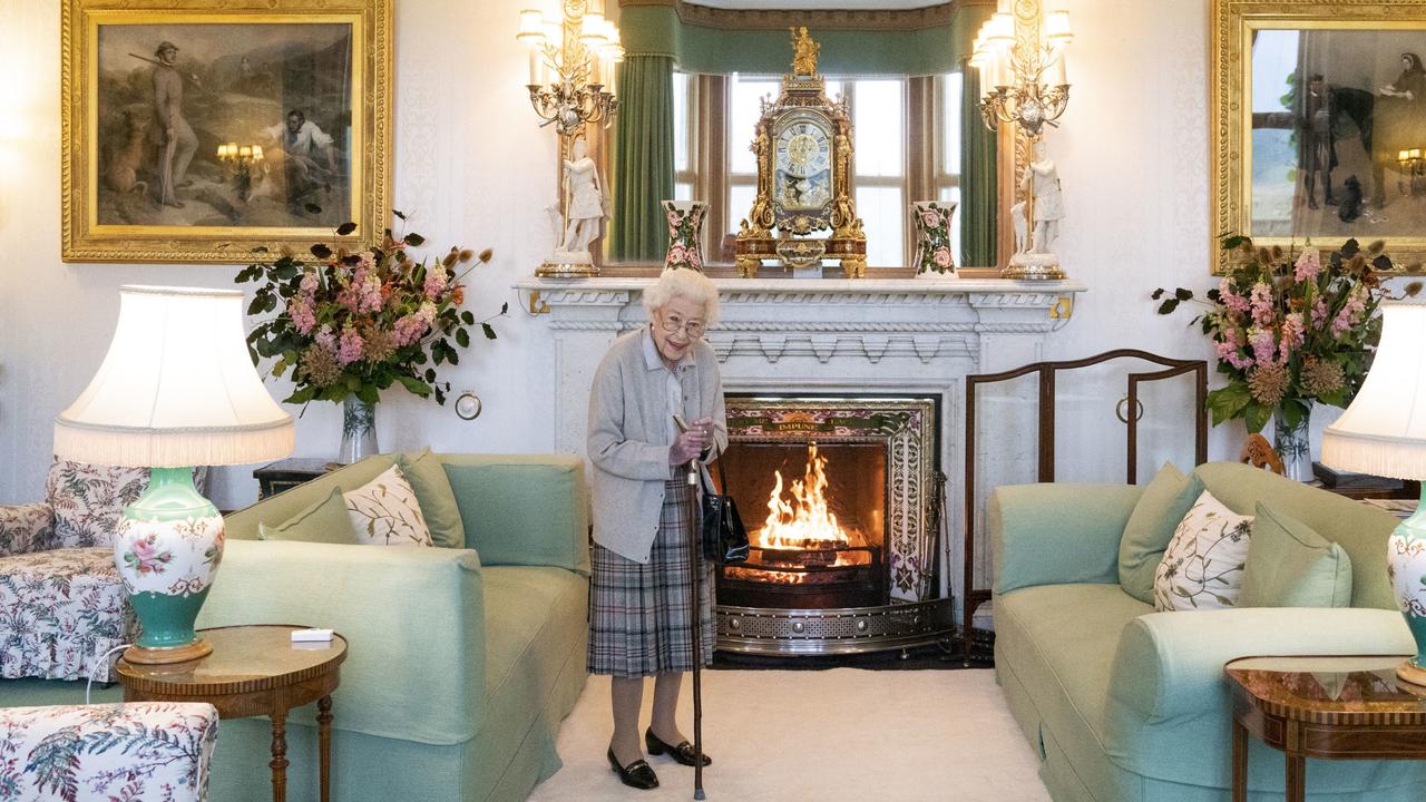 One of the final photos of Queen Elizabeth, taken at Balmoral before she met with new PM Liz Truss. Picture: Jane Barlow – WPA Pool/Getty Images