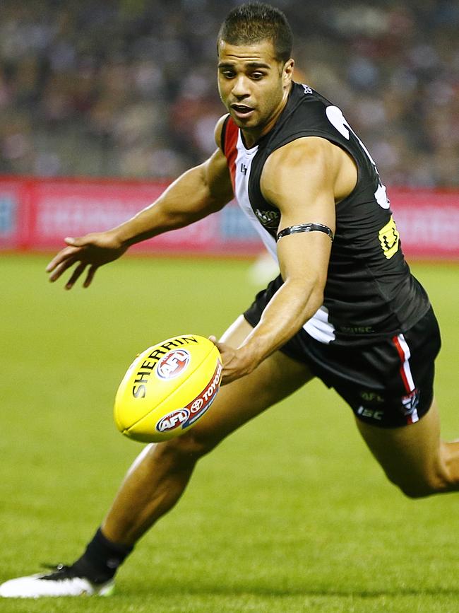 Ahmed Saad during his time at St Kilda. Picture: Wayne Ludbey